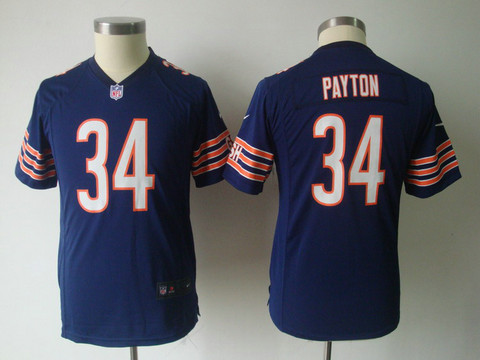 Nike Youth NFL Chicago Bears 34 Payton Blue Game Jerseys
